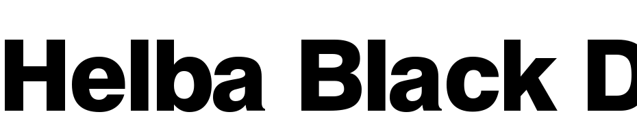 Helba Black DB Normal cкачати шрифт безкоштовно